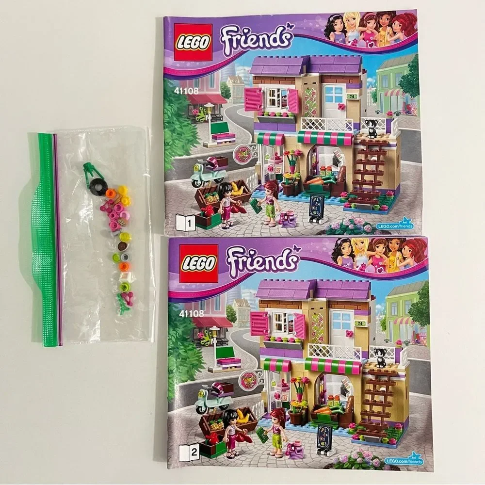 Lego Friends 41108 Heartlake Food Market 100% Complete w/ Manuals ** NO BOX**